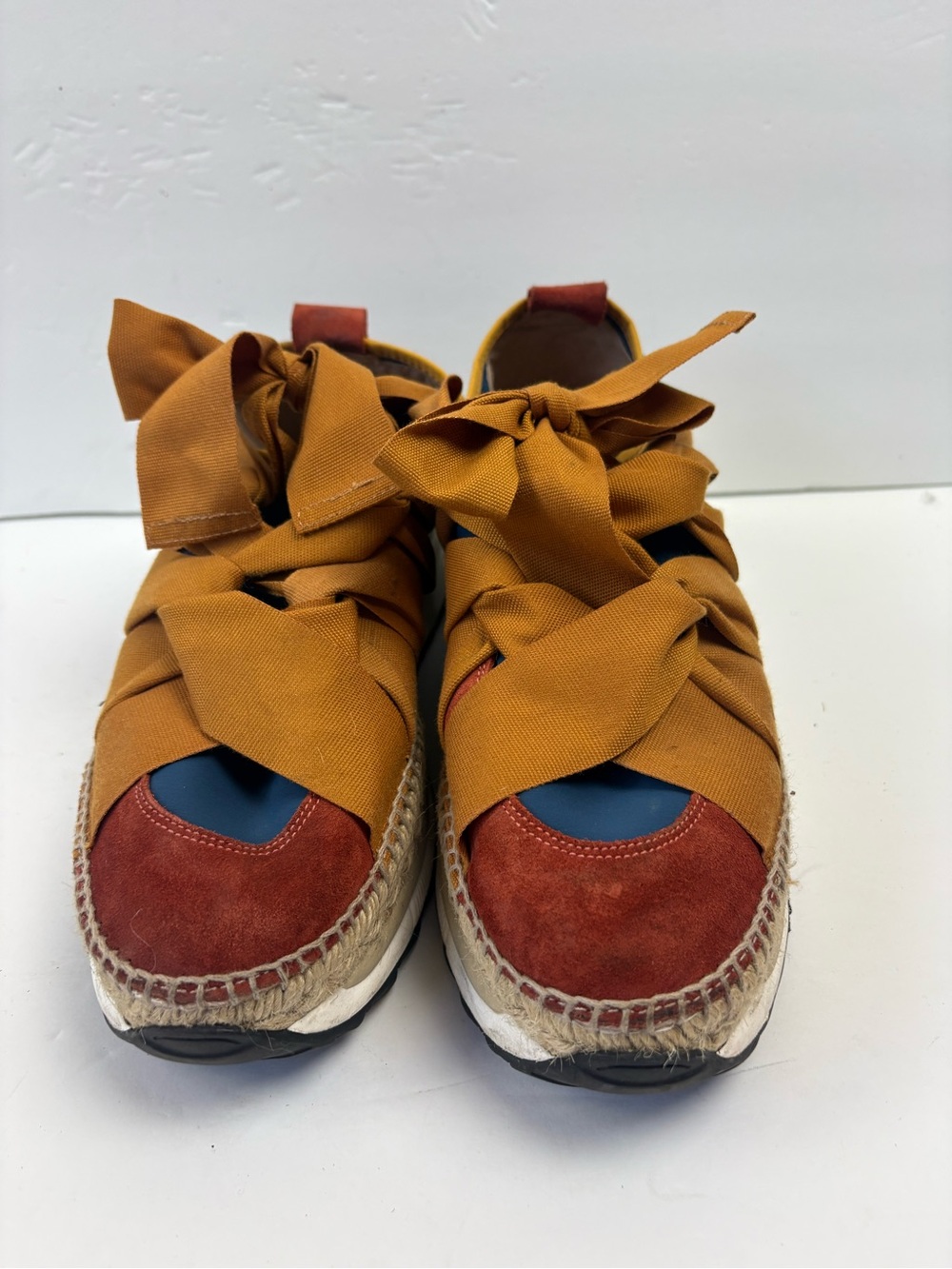 Free People Chapmin Espadrille Sneaker Platform Women’s size 40 9.5 - Picture 4 of 13